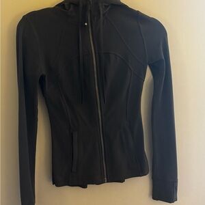 Lululemon Athletica Gray Fitted Zippered Sweatshirt